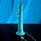 Evolved BUNNY HOP USB Rechargeable Thrusting Rabbit Vibrator With Suction Base 25.1cm Evolved