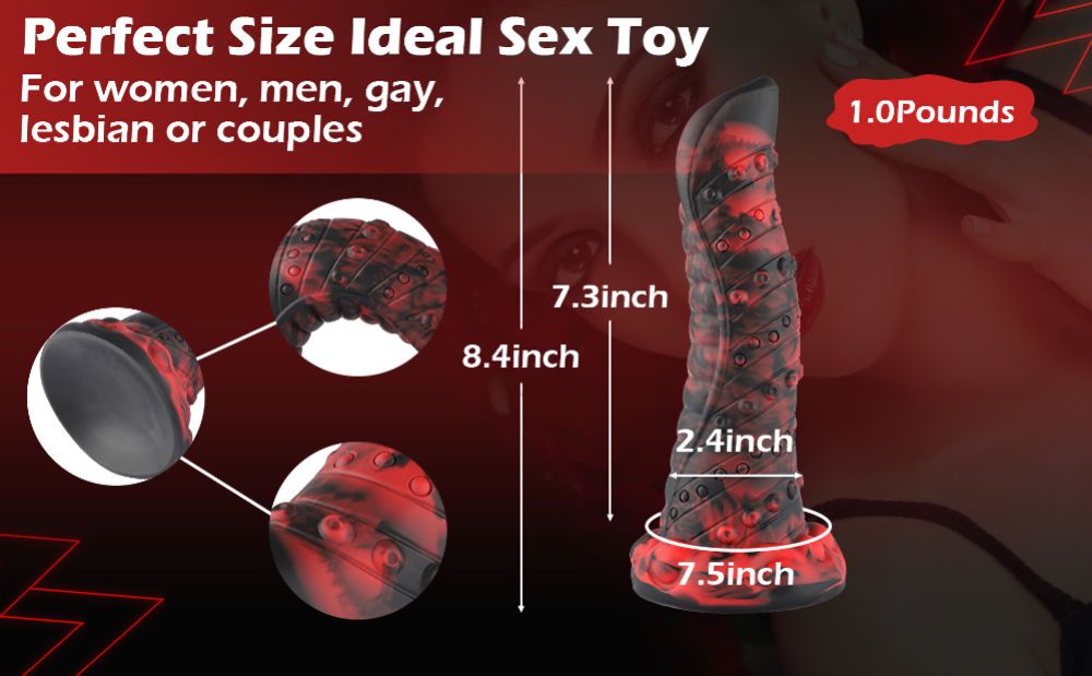 HiSmith Monster Anal & G Spot Fantasy Dildo 8.4 Inch HiSmith