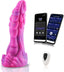 HiSmith Wildolo Remote & App Controlled Silicone Vibrating Amor Fantasy Dildo With Suction Cup 8.4 Inch HiSmith