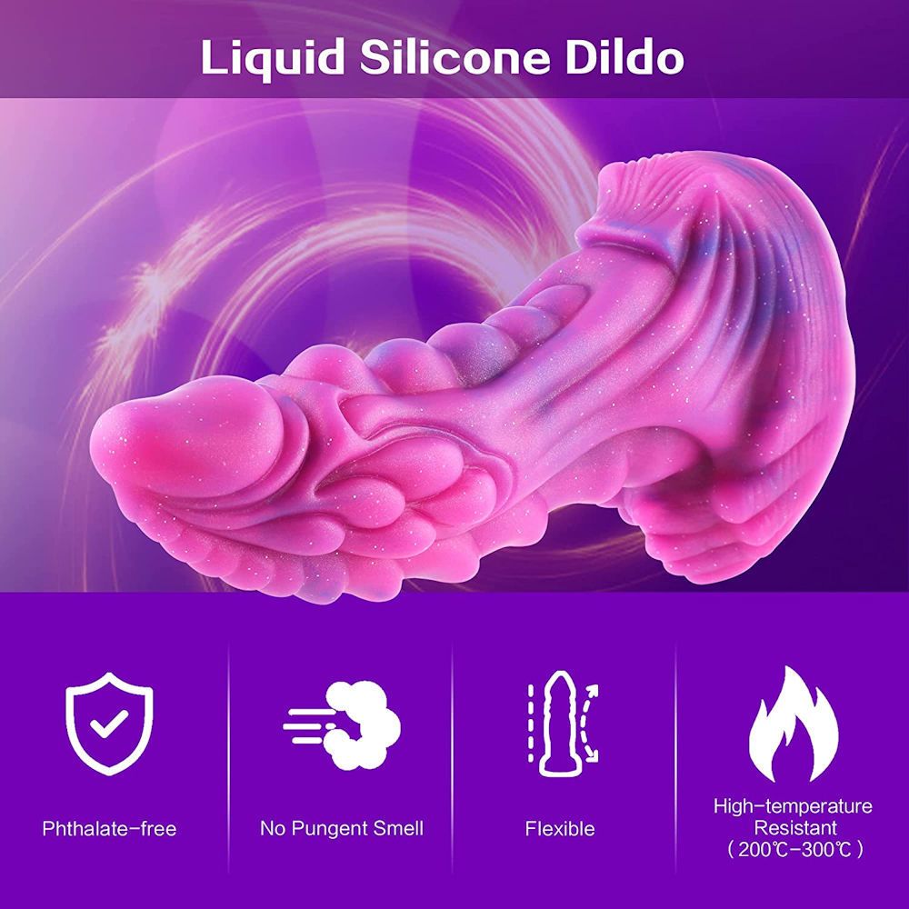 HiSmith Wildolo Remote & App Controlled Silicone Vibrating Amor Fantasy Dildo With Suction Cup 8.4 Inch HiSmith