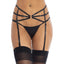 Leg Avenue Rhinestone Garter Belt One Size