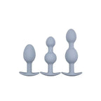 Adam & Eve VIBRA BALL TRIO Weighted Anal Training Set - Set of 3 Plugs Adam & Eve