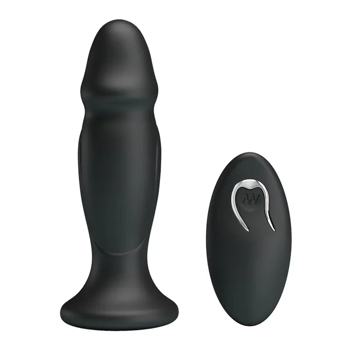 MR PLAY Powerful USB Rechargeable Vibrating Anal Plug With Remote 12.4cm Mr Play