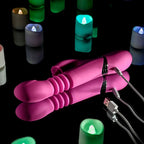 Evolved PINK DRAGON USB Rechargeable Thrusting Rabbit Vibrator 24.2cm Evolved