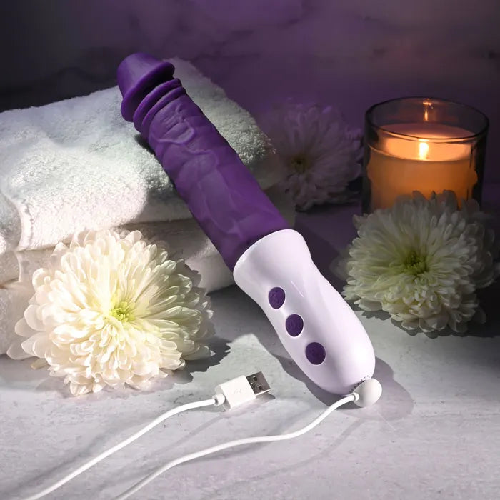Evolved PLUM THRUST USB Rechargeable Thrusting Vibrator 29cm Evolved