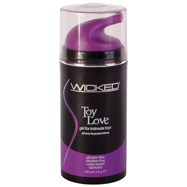 Wicked Toy Love Glycerin Free Water Based Lubricant 3.3 Oz Bottle