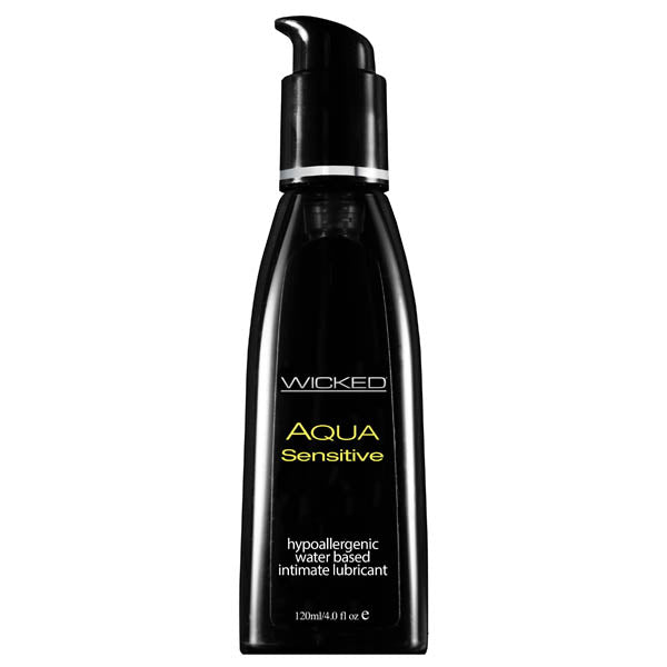 Wicked Aqua Sensitive Water Based Lubricant 4 Oz Bottle