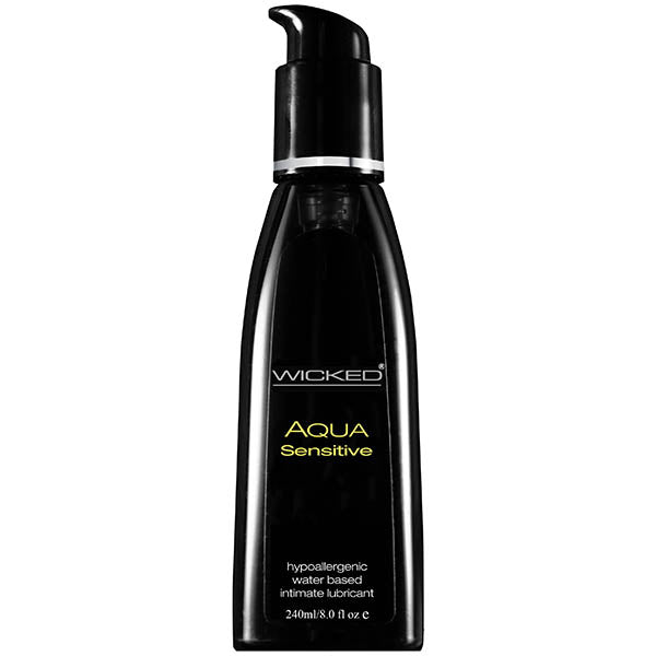 Wicked Aqua Sensitive Water Based Lubricant 8 Oz Bottle