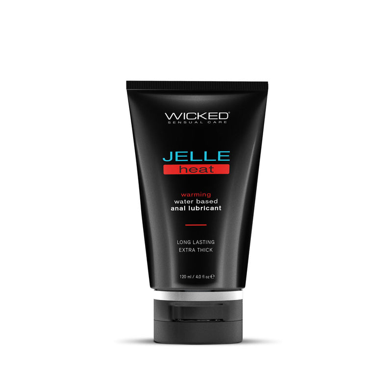 Wicked Jelle Heat Warming Water Based Anal Lubricant 4 Oz Bottle