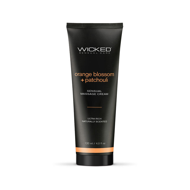 Wicked ORANGE BLOSSOM & PATCHOULI Sensual Scented Massage Cream 120ml Tube Wicked