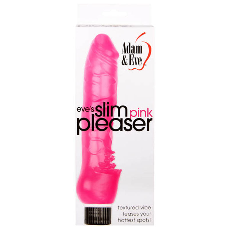 Adam & Eve Eve's Slim Pink Pleaser Vibrator 8 Inch Adam & Eve