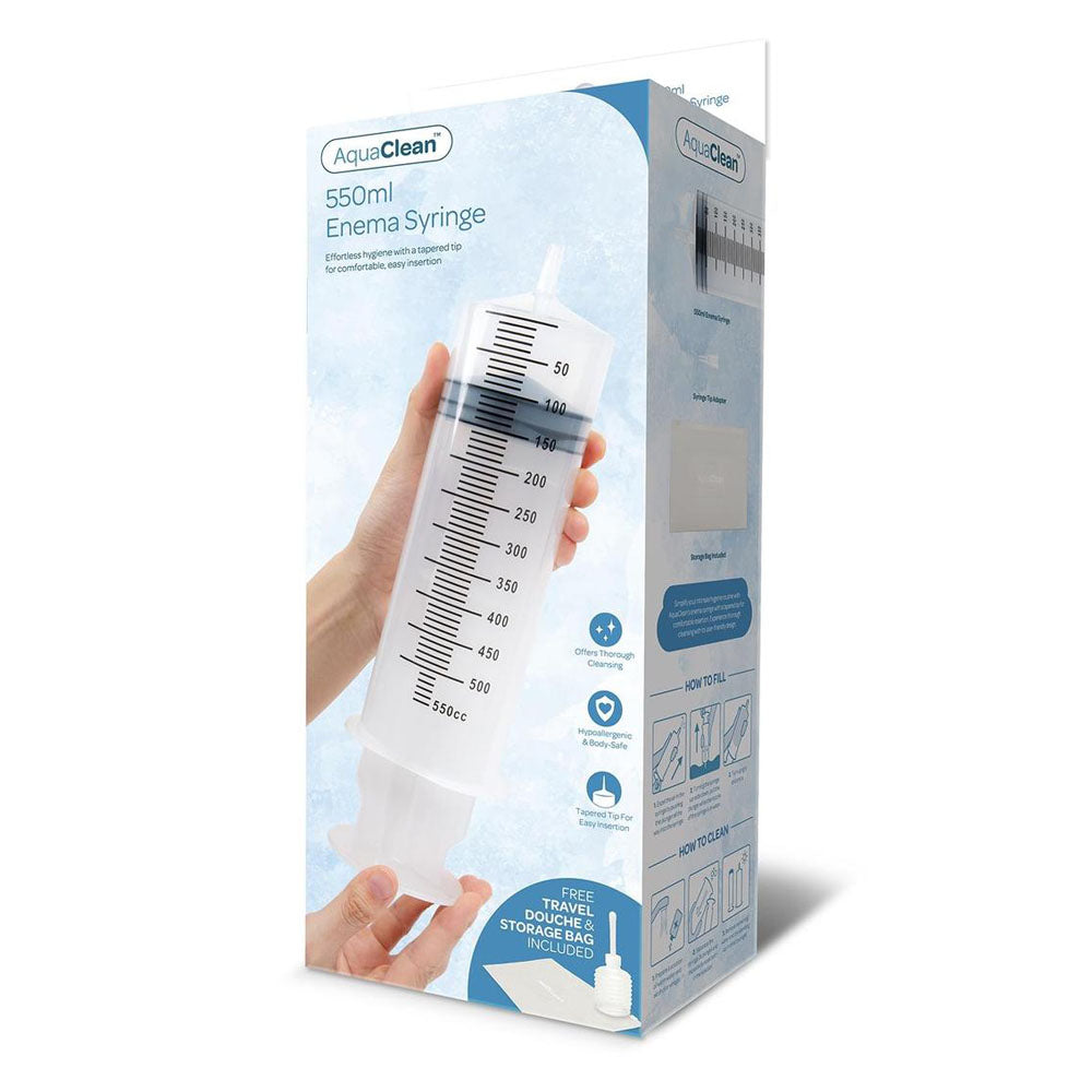Xgen Products AquaClean Enema Syringe 550ml Capacity With Free Travel Douche Included Xgen Products Main image