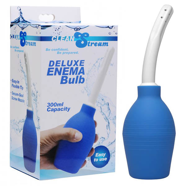 XR Brands CleanStream Deluxe Enema Bulb Unisex Douche Blue