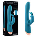 Adam & Eve SHIMMY & SHAKE VELVET RABBIT USB Rechargeable Rabbit Vibrator 22.4cm Adam & Eve