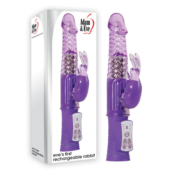 Adam & Eve Eve's First Rechargeable Rabbit USB Rechargeable Rabbit Vibrator9 Inch