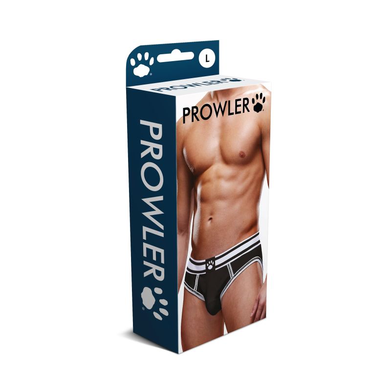 Prowler Paw Brief Open Back Brief Backless Mens Pup Play Underwear Black / White Prowler