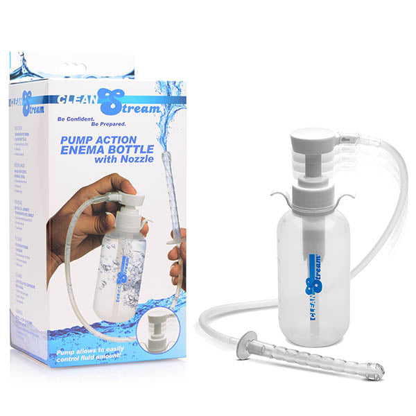 XR Brands CleanStream Pump Action Enema Bottle With Nozzle 300ml XR Brands