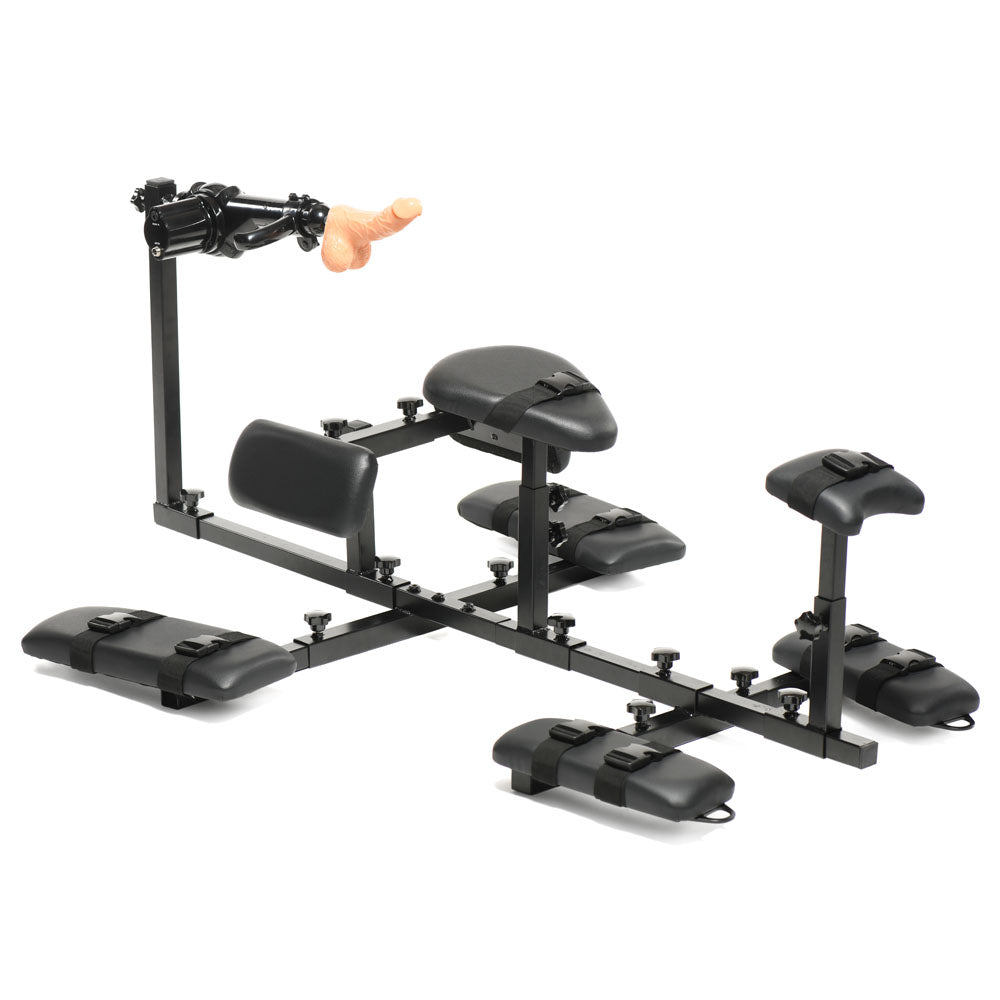 XR Brands Master Series Subversion Deluxe Stockade With Mains Powered Sex Machine XR Brands