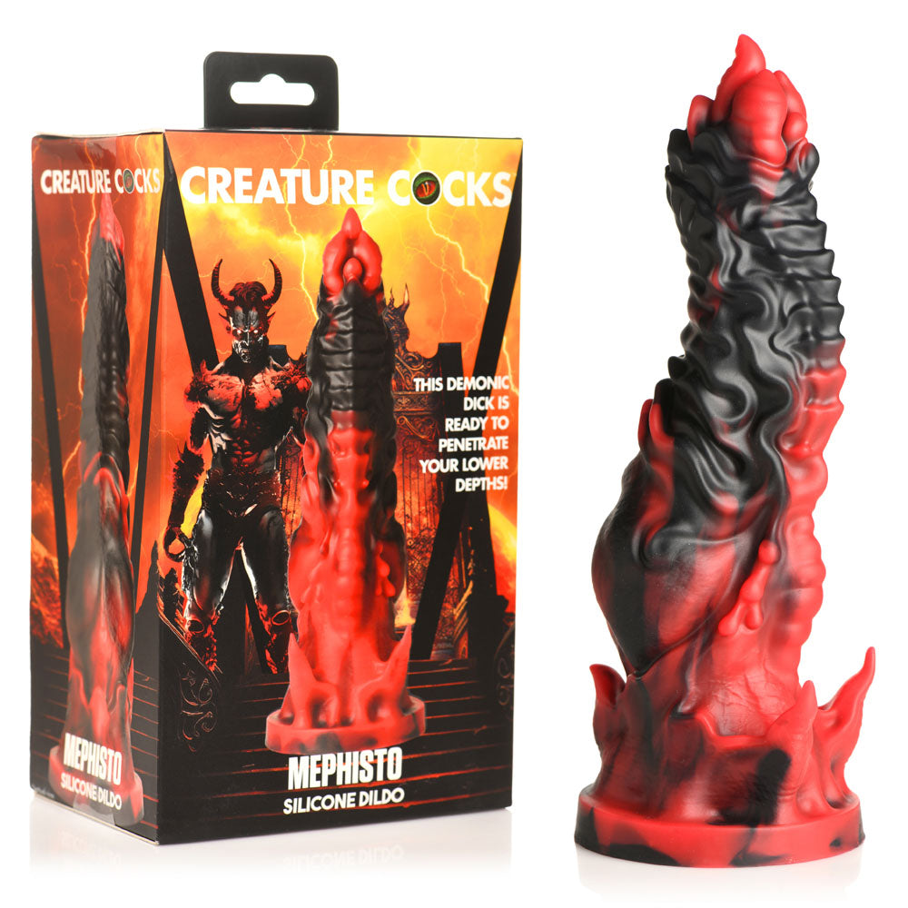 XR Brands Creature Cocks Mephisto Fantasy Dildo 18.5cm Red / Black XR Brands