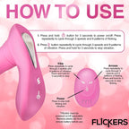 Inmi Flickers G Flick Flicking G Spot USB Rechargeable Flicking Vibrator With Remote 15cm XR Brands