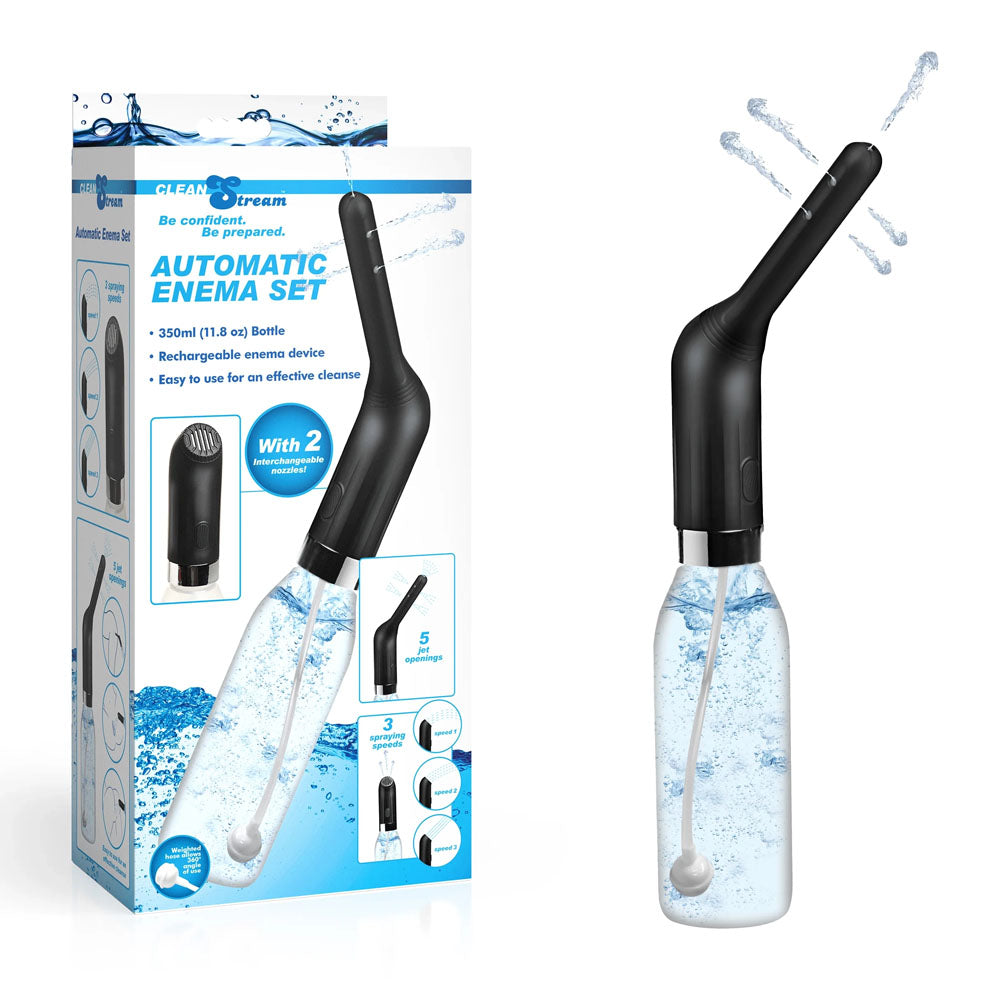 XR Brands CleanStream Automatic Enema Set USB Rechargeable Douche 350ml Capacity XR Brands