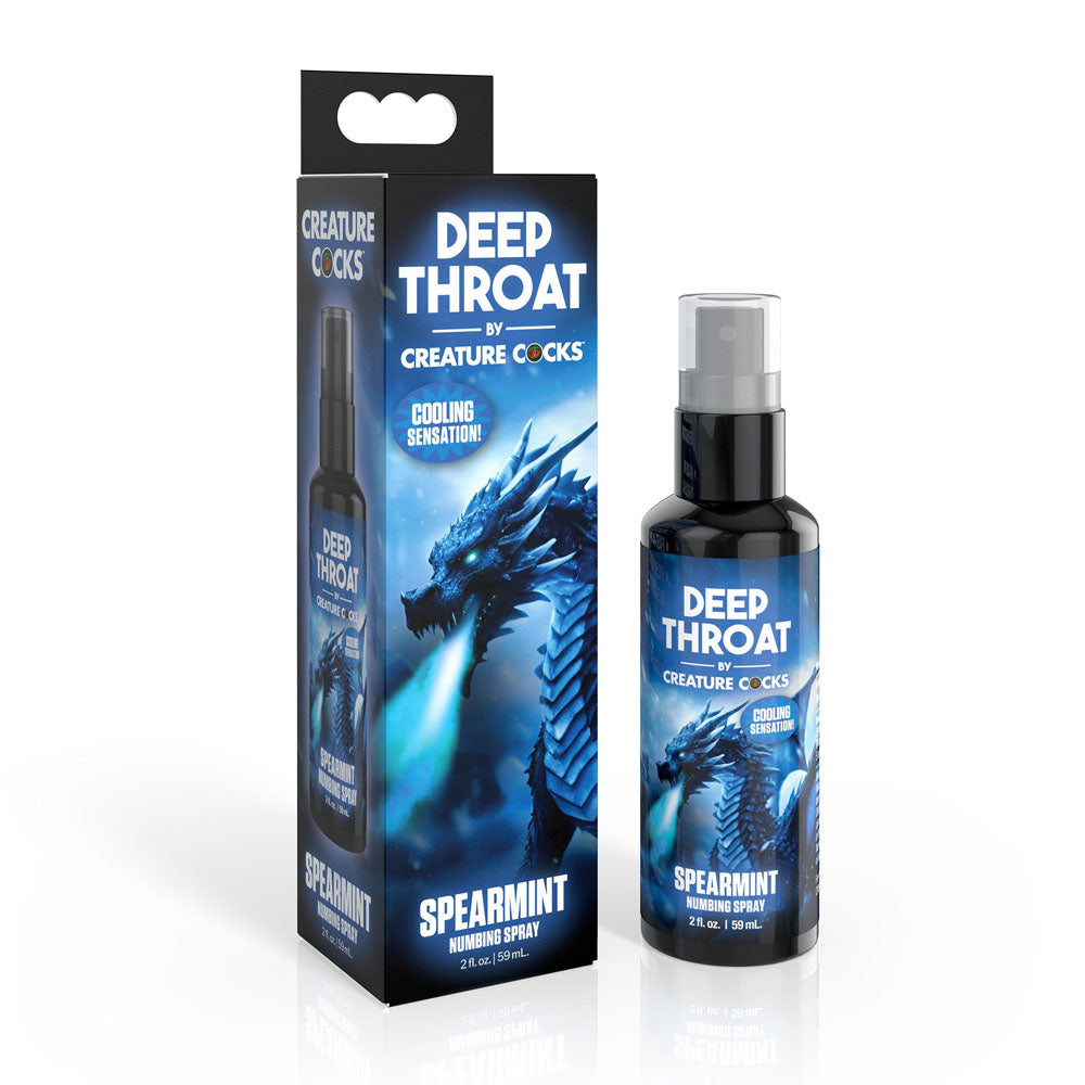 XR Brands Creature Cocks Deep Throat Spray Spearmint Flavoured Numbing Spray 59ml XR Brands