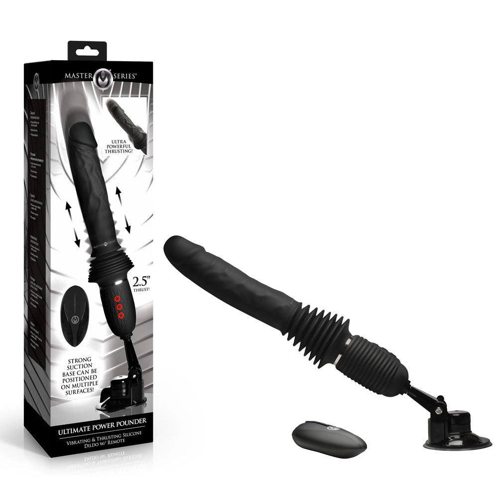 Master Series Ultimate Power Pounder USB Rechargeable Thrusting Vibrator 30cm XR Brands