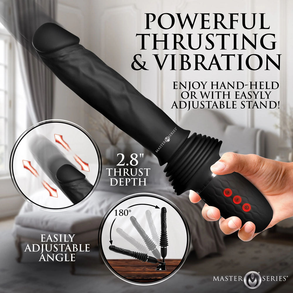 Master Series Ultimate Power Pounder USB Rechargeable Thrusting Vibrator 30cm XR Brands