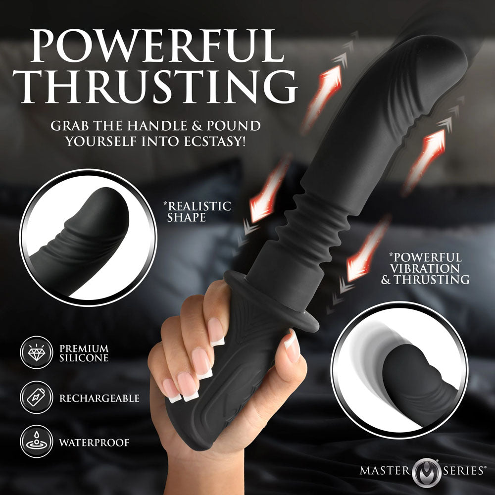 Master Series Power Thrust USB Rechargeable Thrusting Vibrator 26.4cm XR Brands