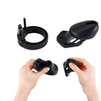 Brutus Denial Silicone Chastity 2 Cage Set Black Brutus