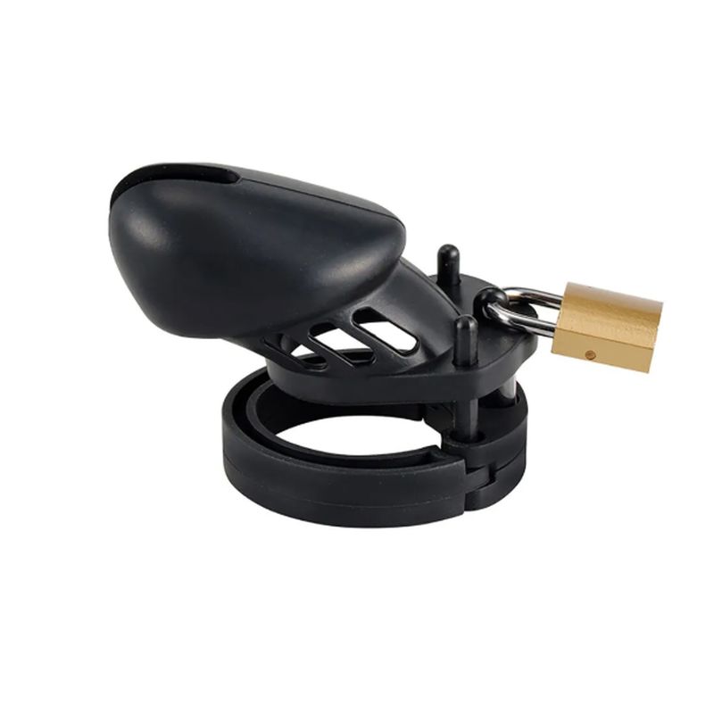 Brutus Denial Silicone Chastity 2 Cage Set Black Brutus