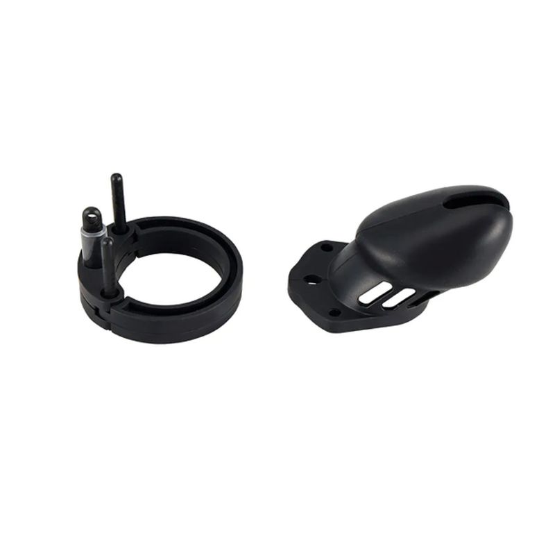 Brutus Denial Silicone Chastity 2 Cage Set Black Brutus