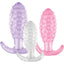 Hott Products Crystal Ballers Silicone Anal Plug Set 3 Piece Hott Products