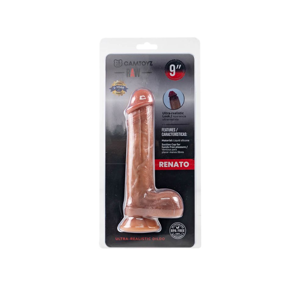 RAW Renato Ultra Realistic Silicone Dildo 23cm RAW