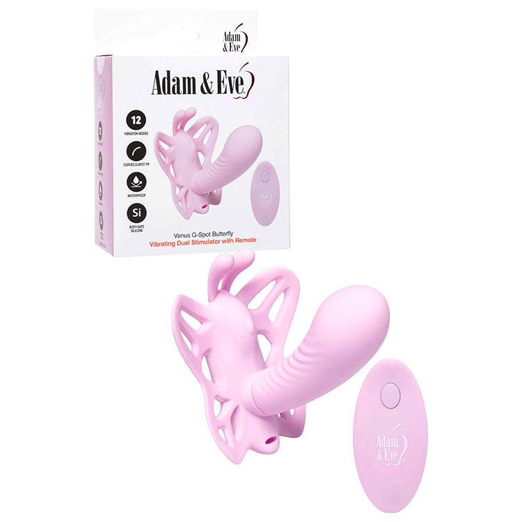 Adam & Eve VENUS G-SPOT BUTTERFLY USB Rechargeable Wearable Butterfly Vibrator With Remote - Lovva LOVVA Adam & Eve VENUS G-SPOT BUTTERFLY USB Rechargeable Wearable Butterfly Vibrator With Remote - Lovva LOVVA