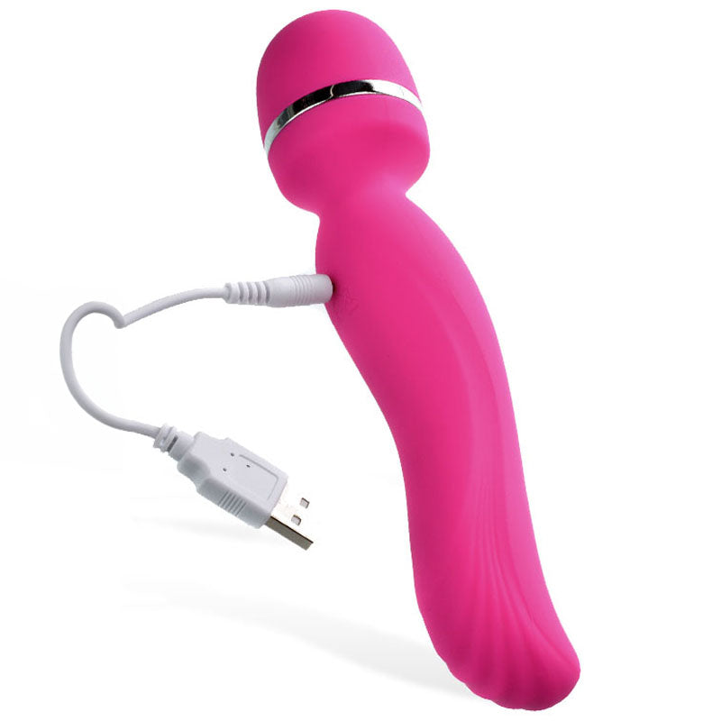 Adam & Eve Intimate Curves Rechargeable Wand USB Rechargeable Massage Wand 7.75 Inch Adam & Eve