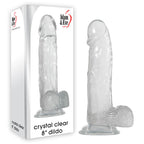 Adam & Eve Crystal Dong 8 Inch Clear Adam & Eve
