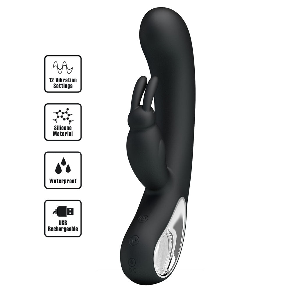 Party Up COLIN USB Rechargeable Rabbit Vibrator 21cm Party Up