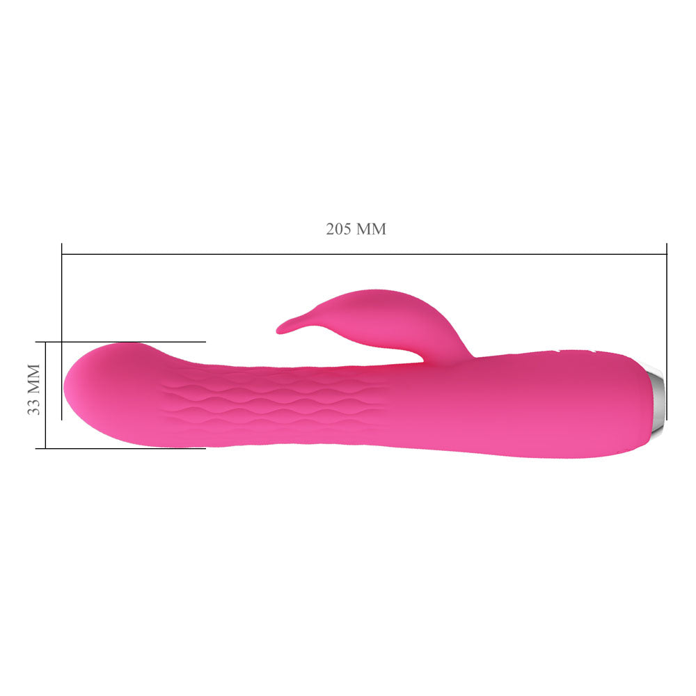 Party Up ERIC Rotating Beads Vibrator USB Rechargeable Rabbit Vibrator with Rotating Bead Shaft 20.5cm Party Up