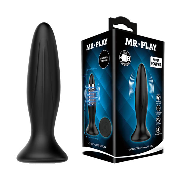MR PLAY USB Rechargeable Vibrating Butt Plug