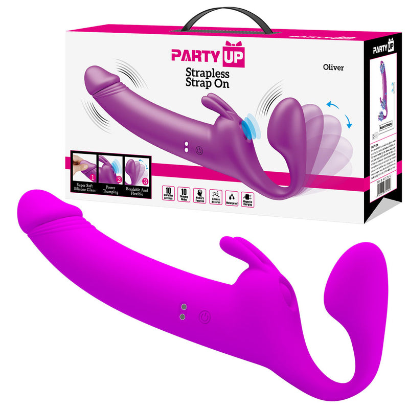 Party Up OLIVER USB Rechargeable Strapless Strap On 28.3cm
