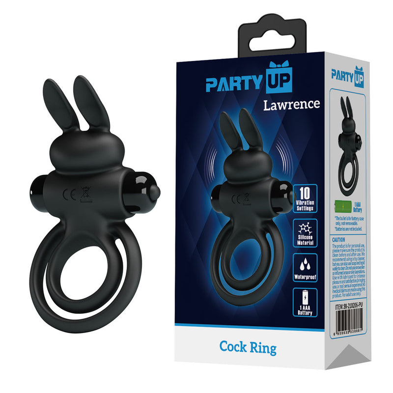 Party Up LAWRENCE Vibrating Cock & Balls Ring