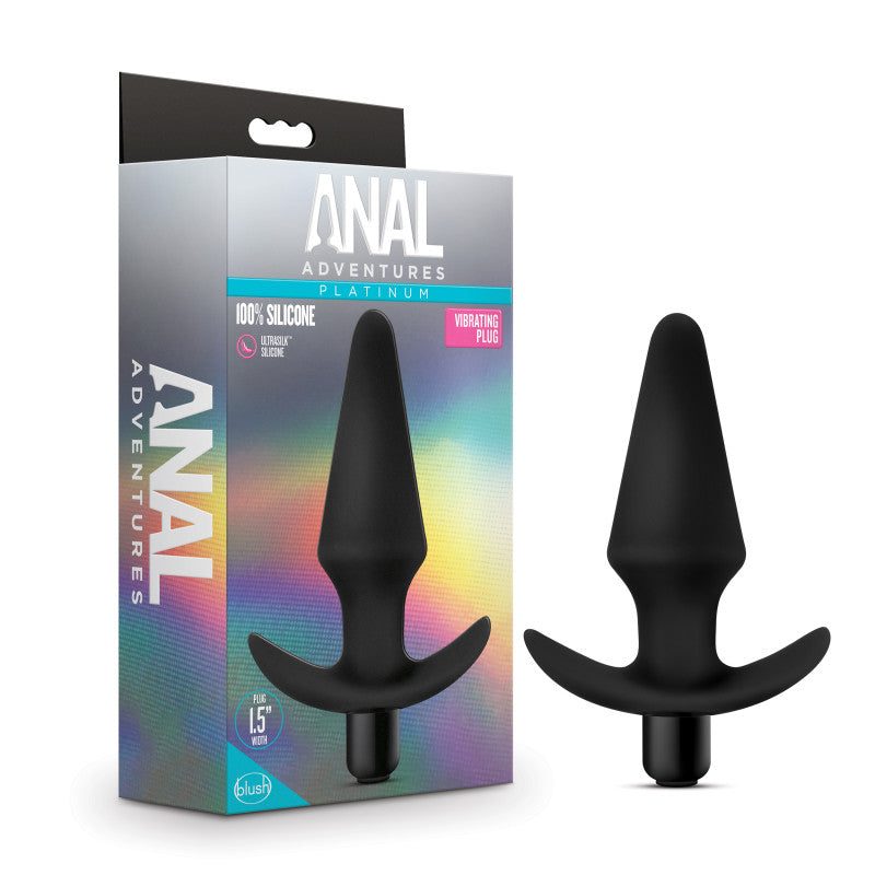 Blush Novelties Anal Adventures Platinum Vibrating Butt Plug 5 Inch Blush Novelties