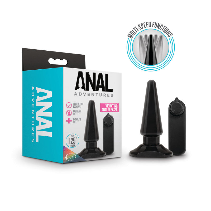 Blush Novelties Anal Adventures Basic Vibrating Butt Plug 10.1cm Blush Novelties