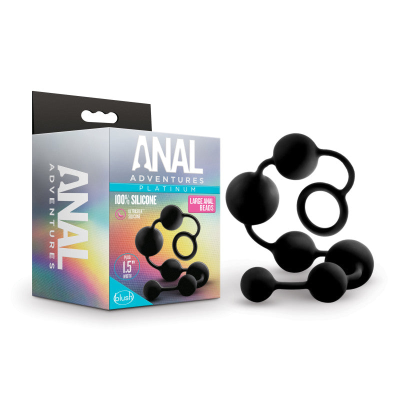 Blush Novelties Anal Adventures Platinum Silicone Large Anal Beads 40cm Blush Novelties