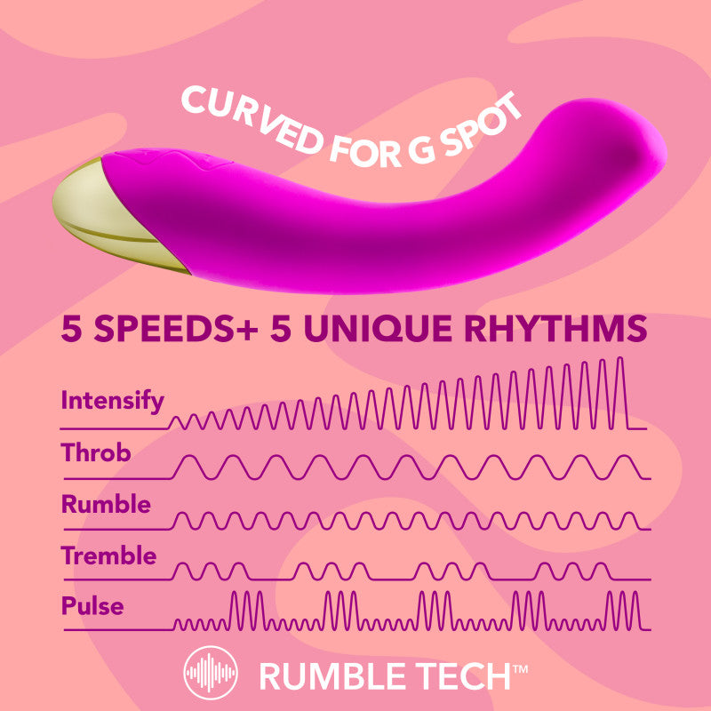 Blush Novelties Aria Bangin' AF USB Rechargeable Vibrator 18.4cm Blush Novelties