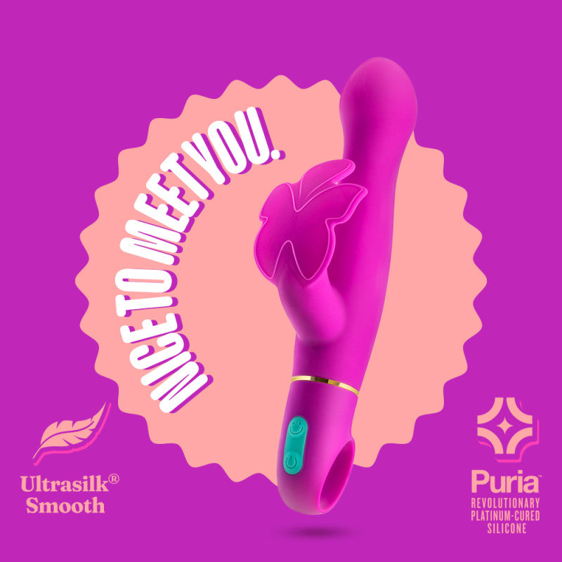 Blush Novelties Aria Naughty AF Butterfly Vibrator18.4cm Secondary image