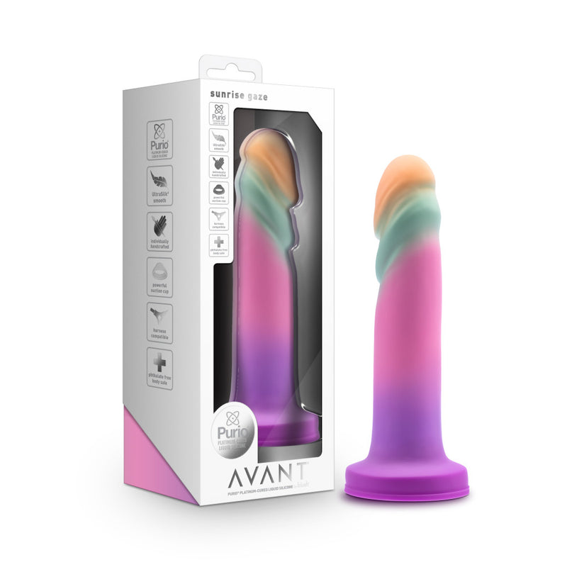 Blush Novelties Avant Sunrise Gaze Dildo 19cm Sherbet