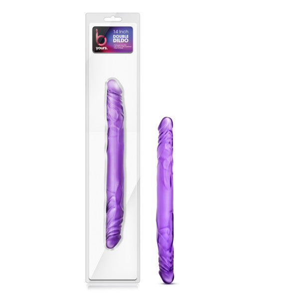 Blush Novelties B Yours Double Dildo Purple 35.5 cm Blush Novelties