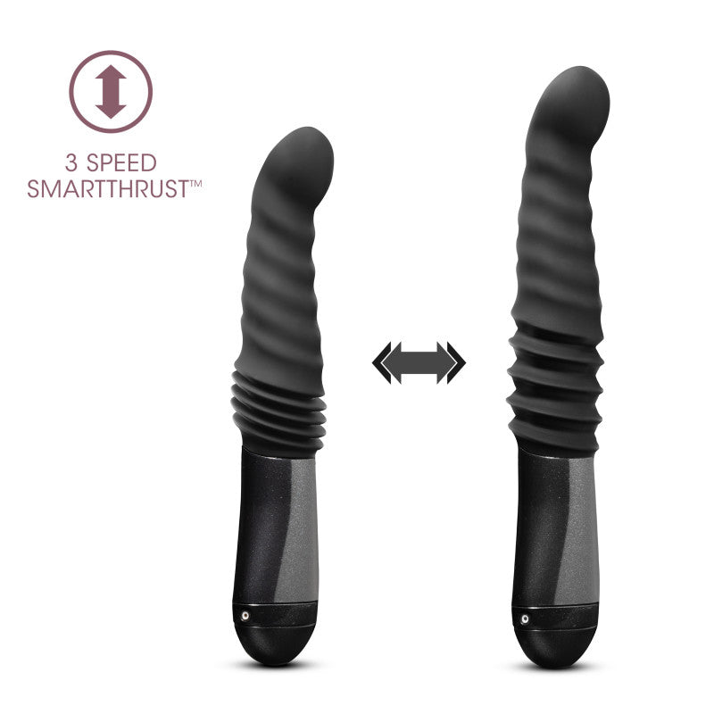 Temptasia Lazarus USB Rechargeable Thrusting Dildo 25.4cm Blush Novelties